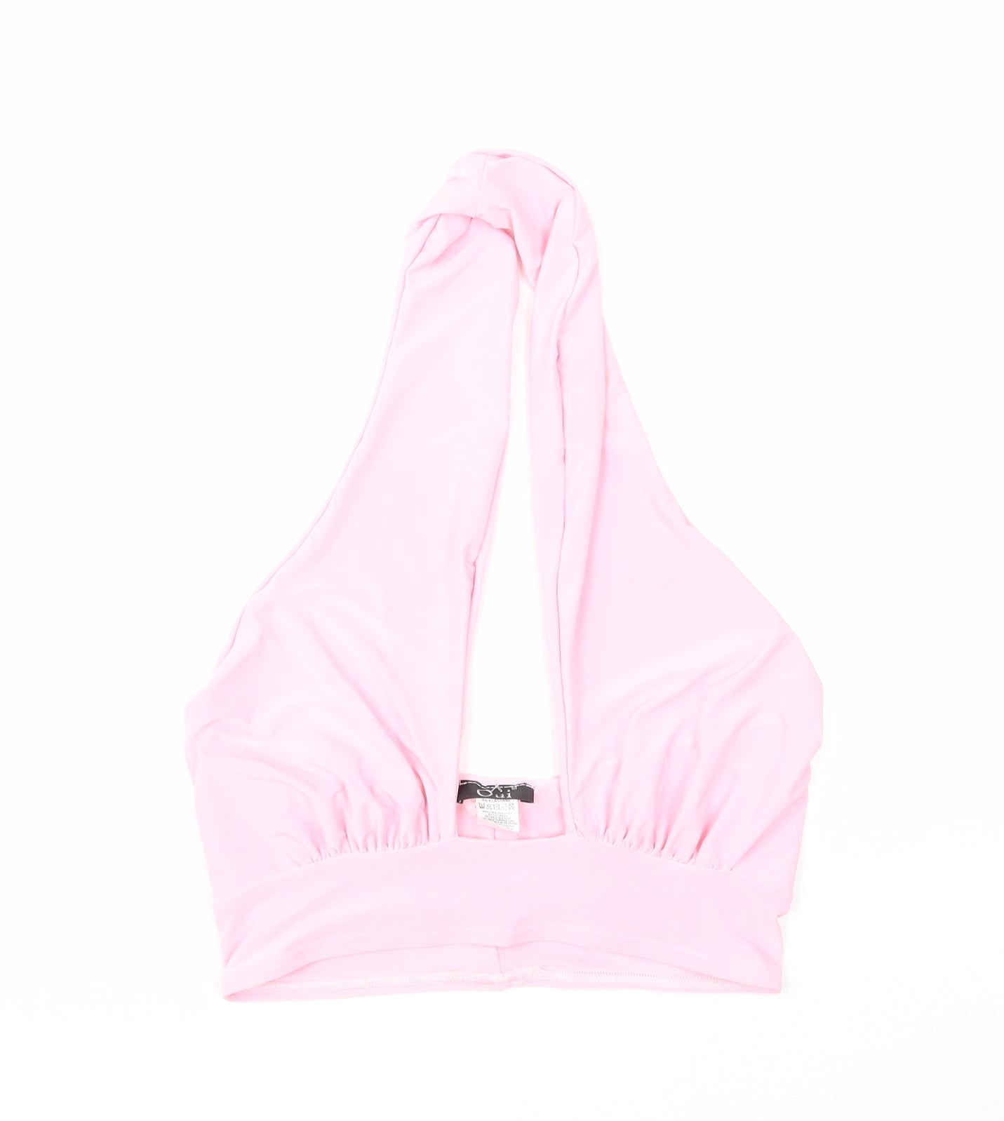 Womens UK Size M Oui Pink Cropped Tank
