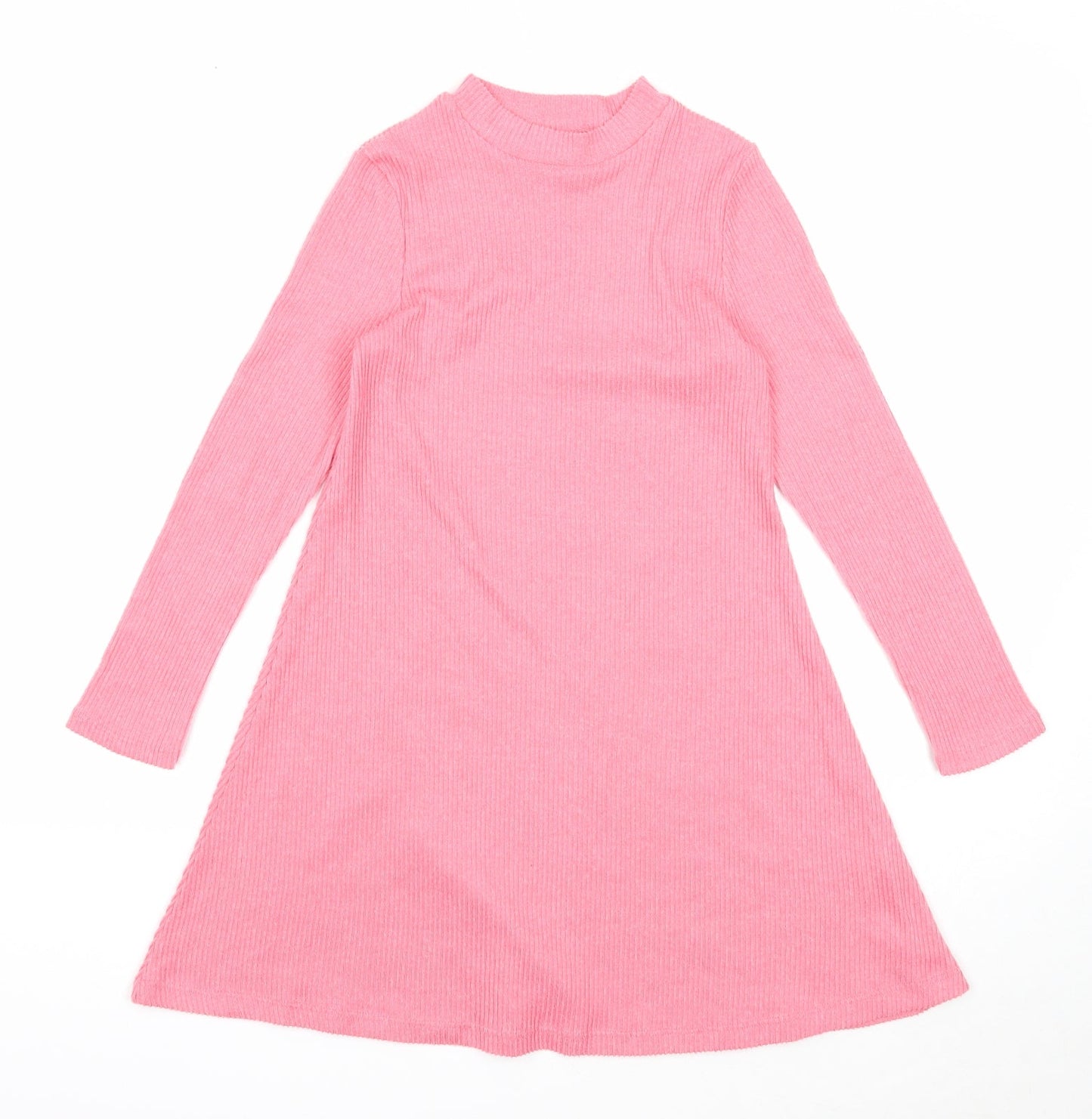 I love girls wear Girls Pink Polyester A-Line Size 9 Years Mock Neck Pullover