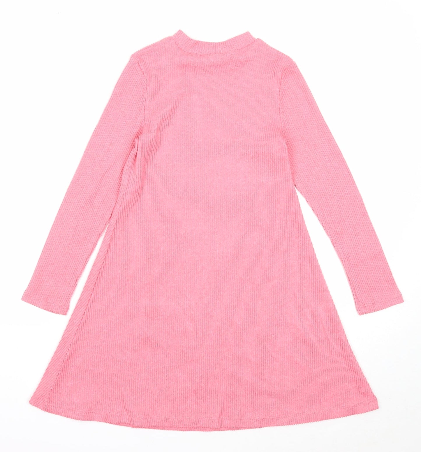 I love girls wear Girls Pink Polyester A-Line Size 9 Years Mock Neck Pullover