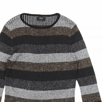 Womens UK Size 14 Papaya Multicoloured Pullover Jumper
