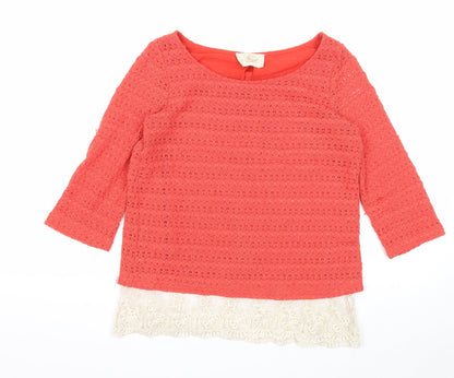 Womens UK Size 6 NEXT Red Pullover Jumper