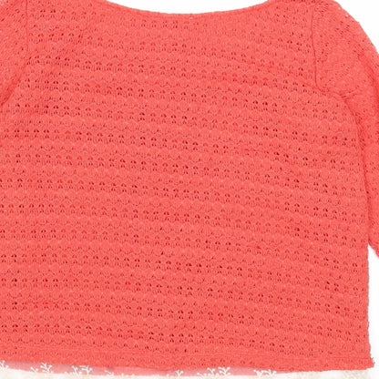 Womens UK Size 6 NEXT Red Pullover Jumper