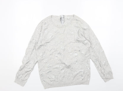 Womens UK Size 14 RJR.John Rocha Grey Pullover Jumper