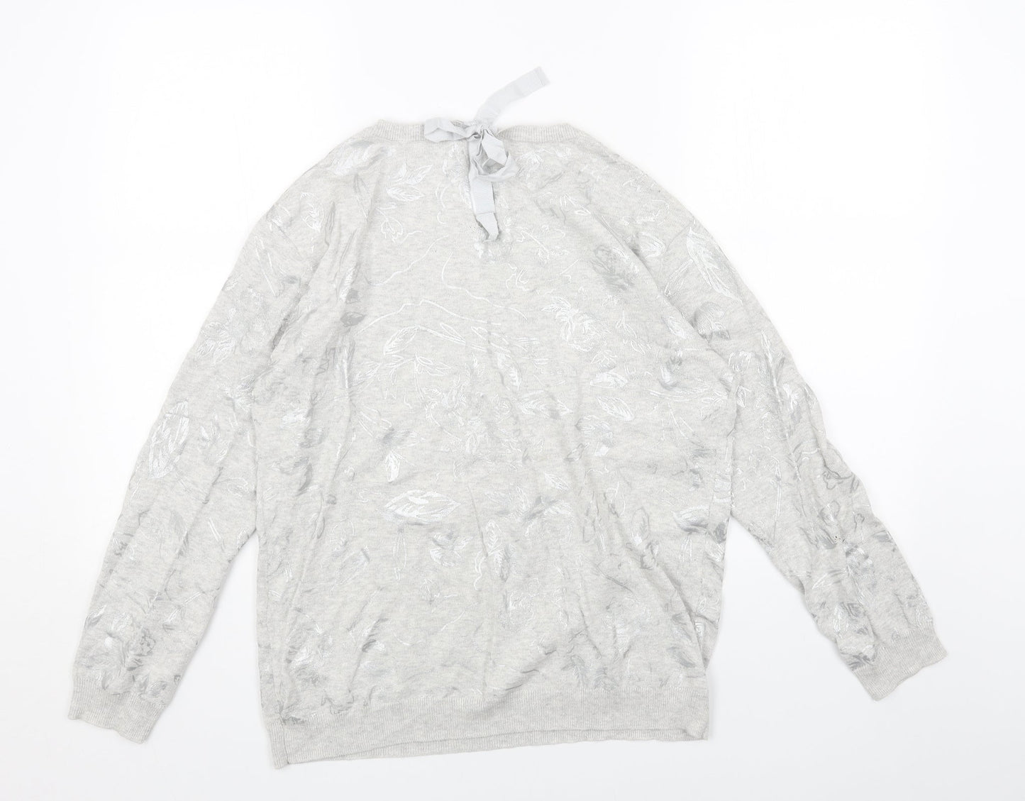 Womens UK Size 14 RJR.John Rocha Grey Pullover Jumper