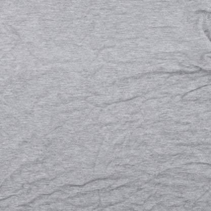 EVISU Womens Grey Round Neck Cotton Pullover Jumper Size XL
