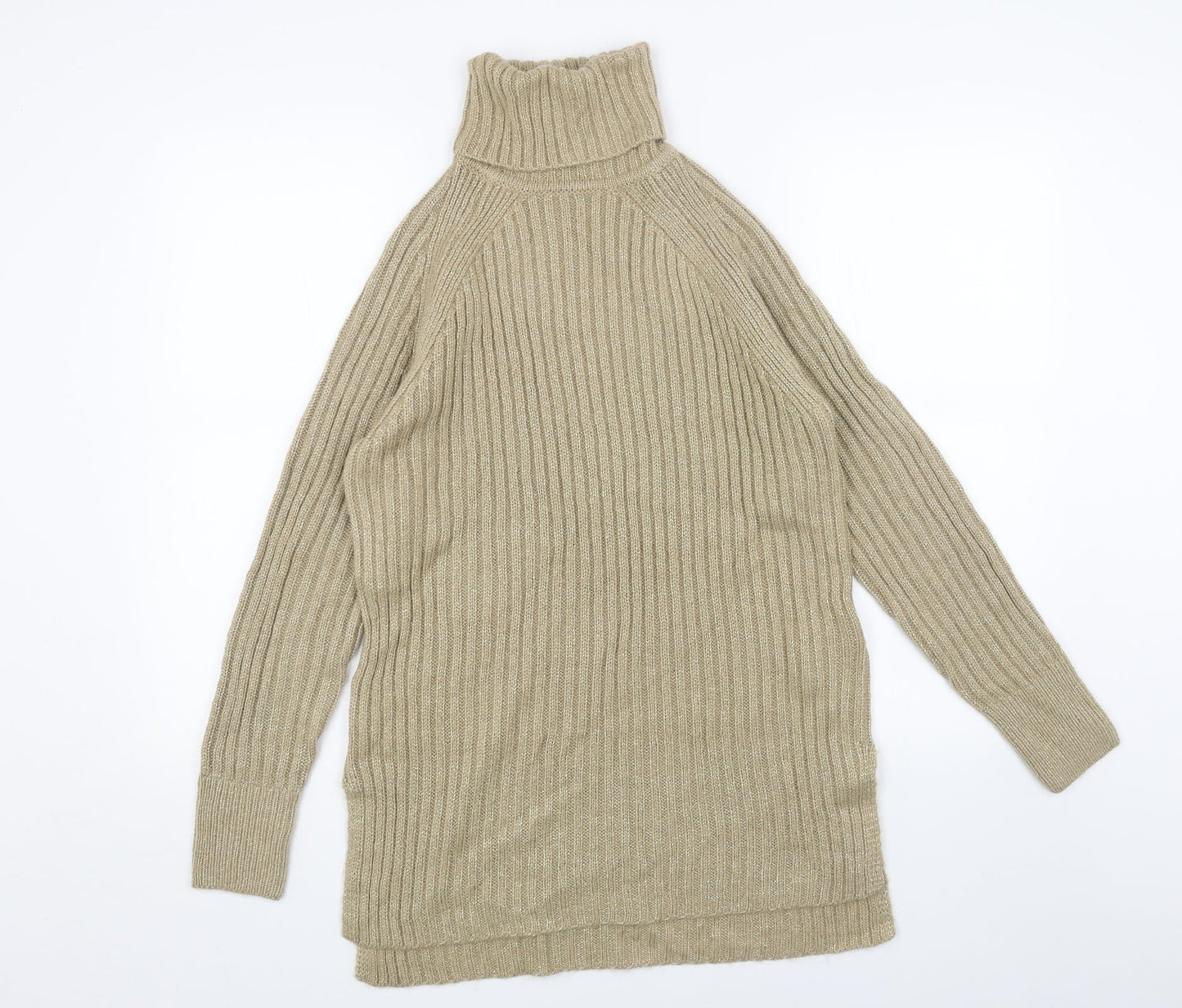 Womens UK Size S Marks and Spencer Gold Pullover Jumper
