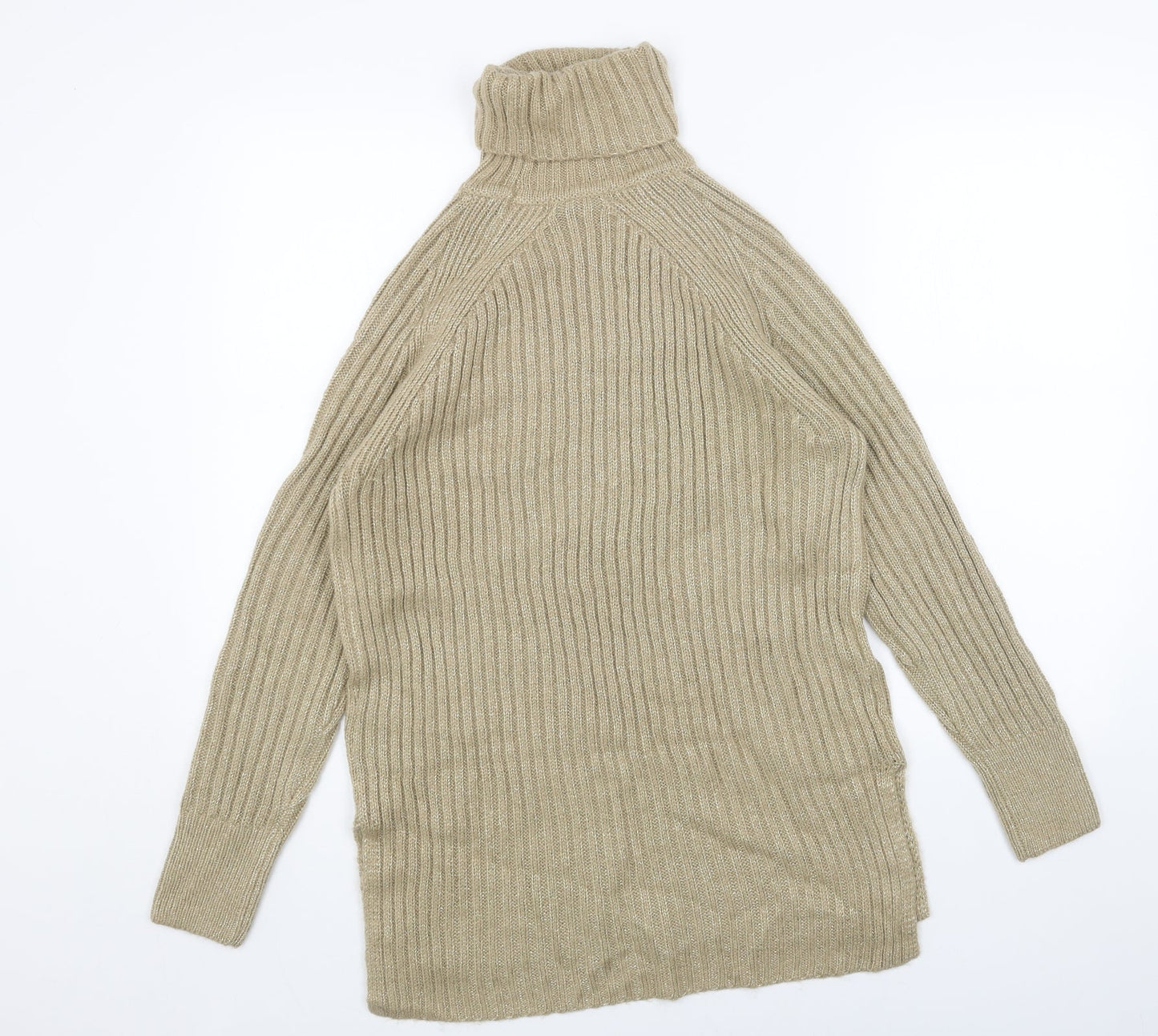 Womens UK Size S Marks and Spencer Gold Pullover Jumper