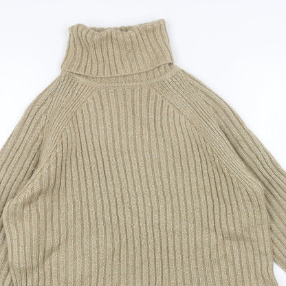 Womens UK Size S Marks and Spencer Gold Pullover Jumper