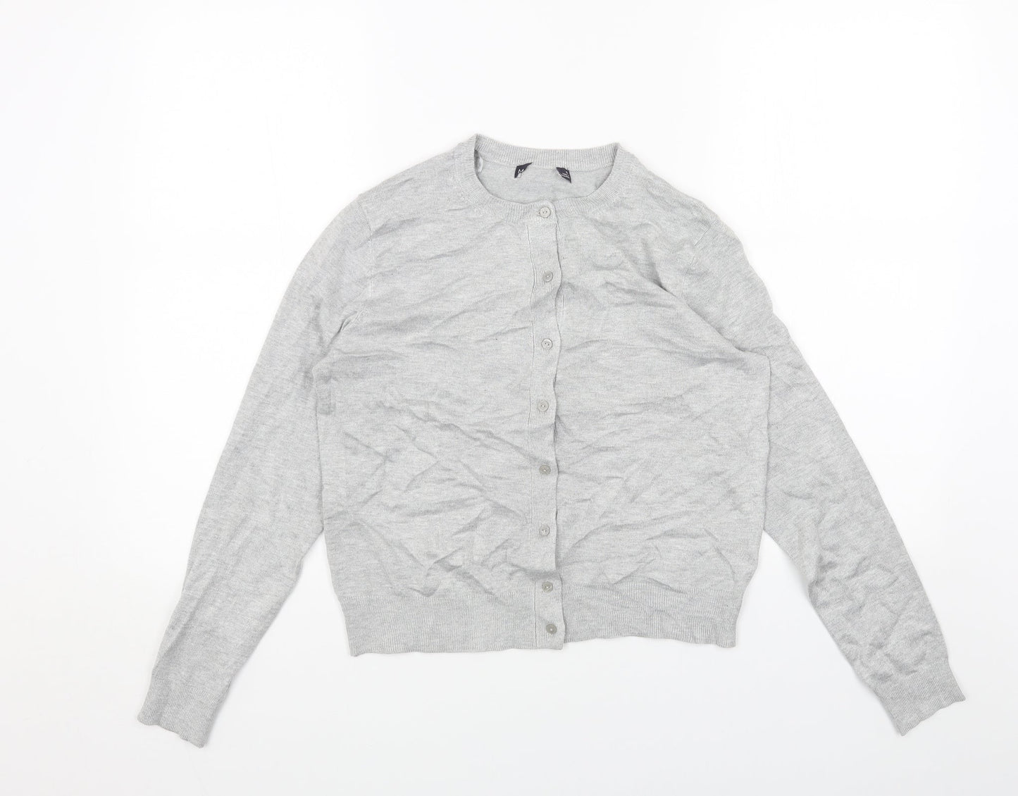 Womens UK Size 12 Marks and Spencer Grey Cardigan Jumper
