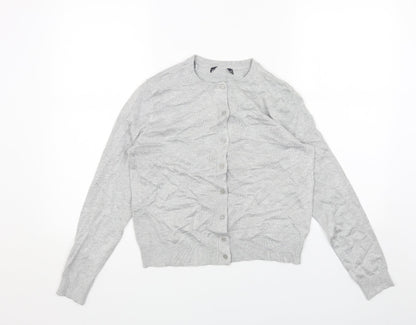 Womens UK Size 12 Marks and Spencer Grey Cardigan Jumper