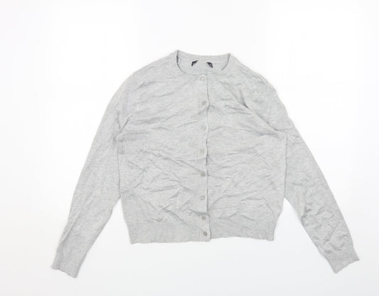 Womens UK Size 12 Marks and Spencer Grey Cardigan Jumper