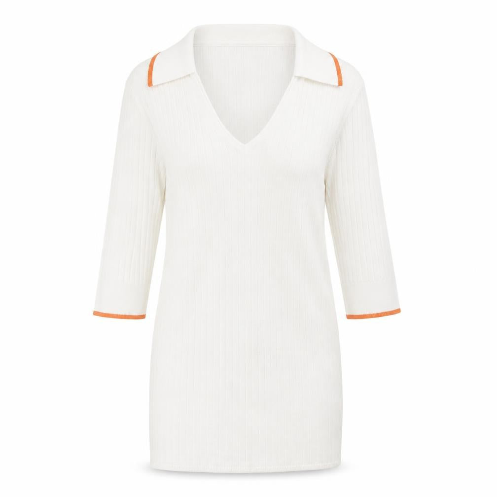 Womens UK Size 8 Marks and Spencer White Pullover Jumper