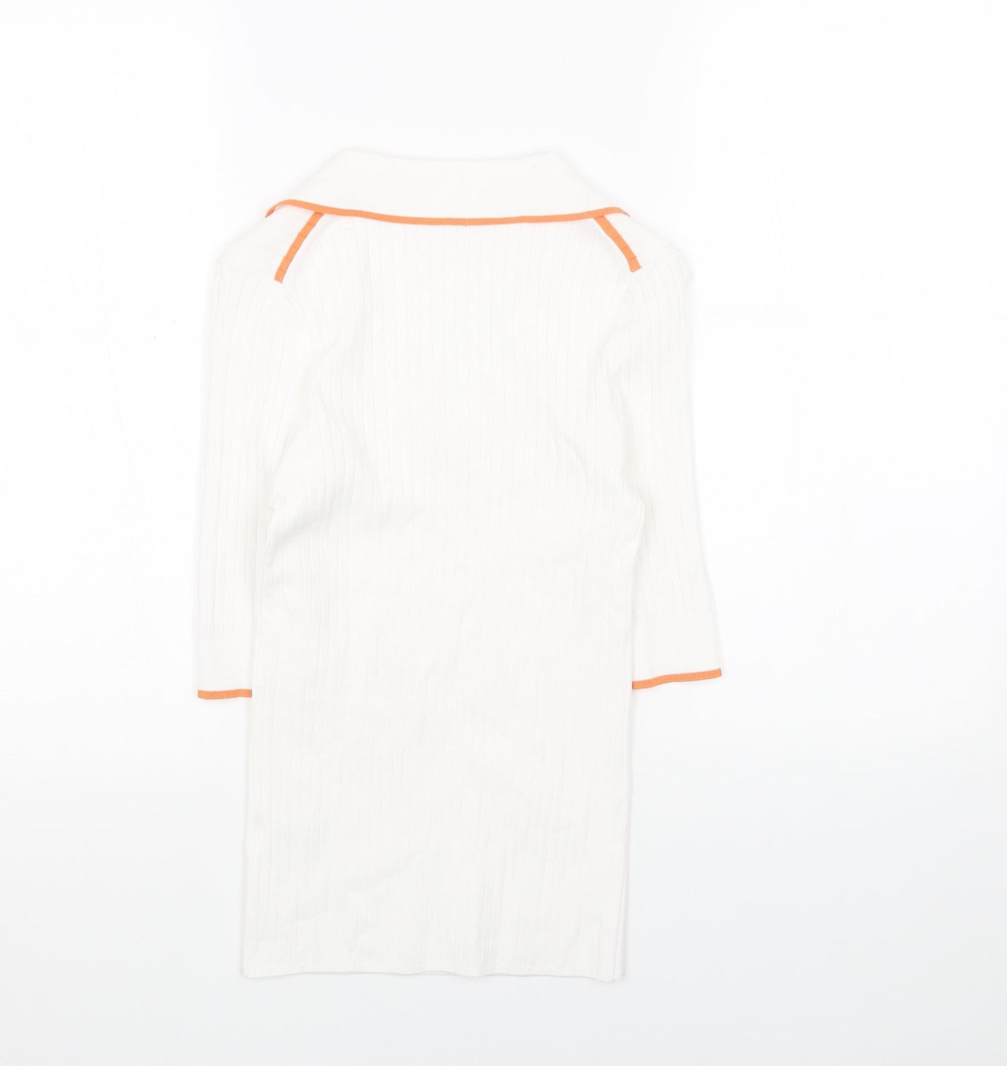 Womens UK Size 8 Marks and Spencer White Pullover Jumper