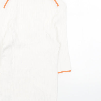 Womens UK Size 8 Marks and Spencer White Pullover Jumper