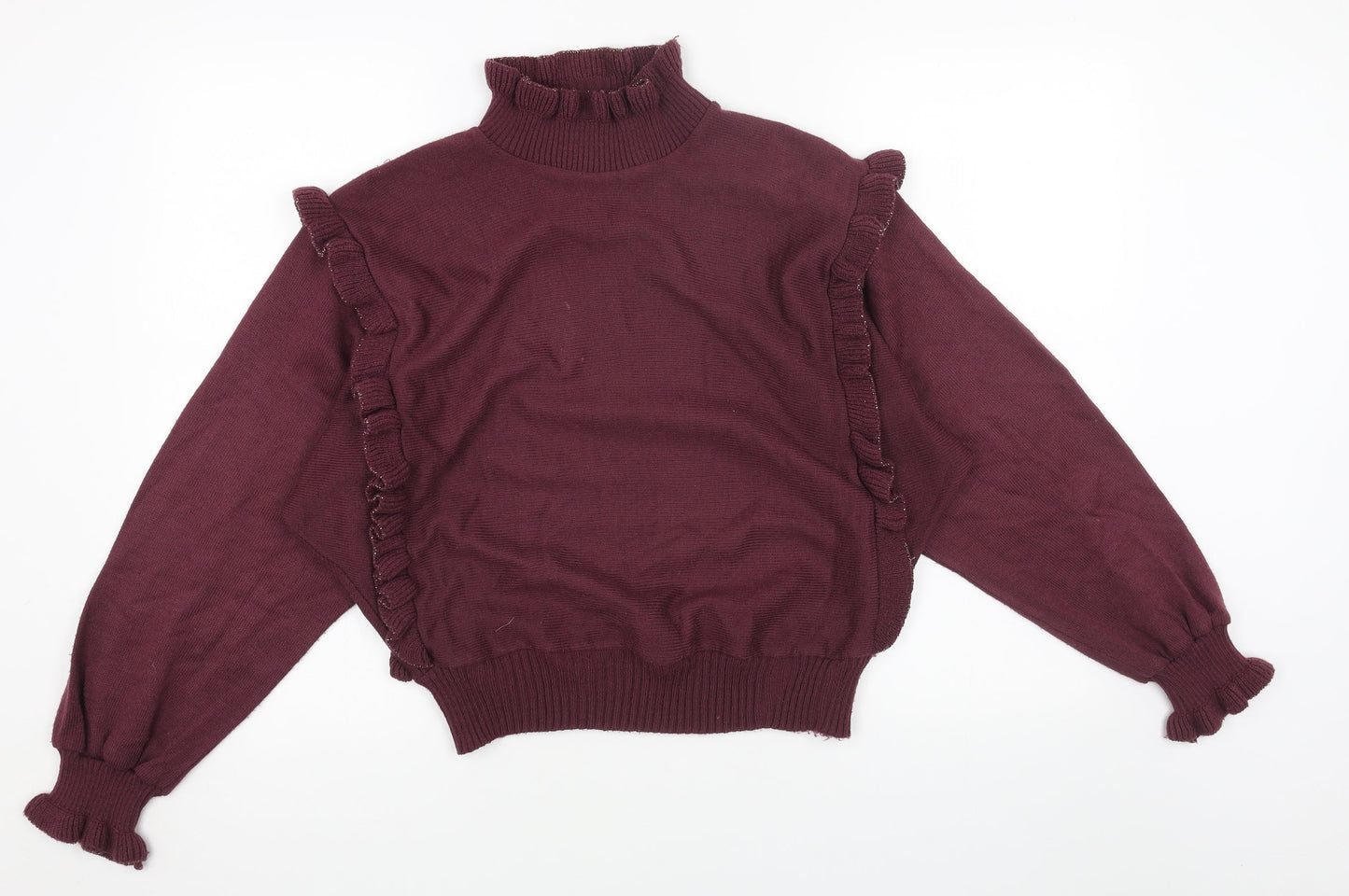Womens UK Size 14 Preworn Red Pullover Jumper
