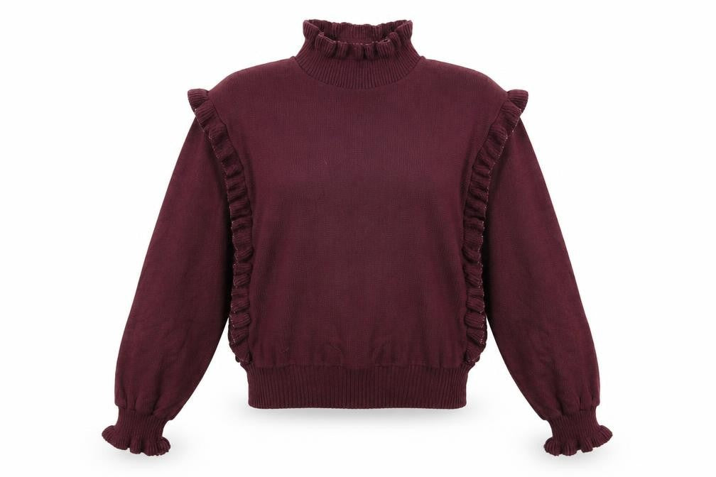 Womens UK Size 14 Preworn Red Pullover Jumper