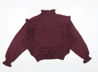 Womens UK Size 14 Preworn Red Pullover Jumper