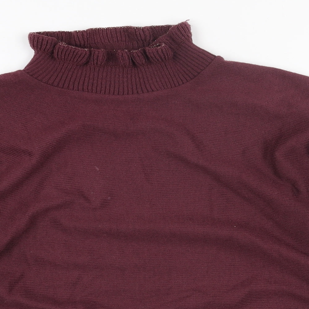 Womens UK Size 14 Preworn Red Pullover Jumper