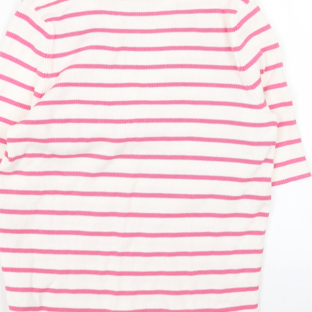 Womens UK Size M Marks and Spencer White Pullover Jumper