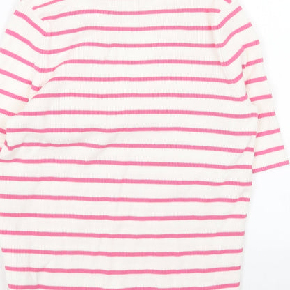 Womens UK Size M Marks and Spencer White Pullover Jumper