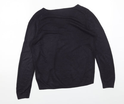 Womens UK Size 12 Marks and Spencer Blue Pullover Jumper