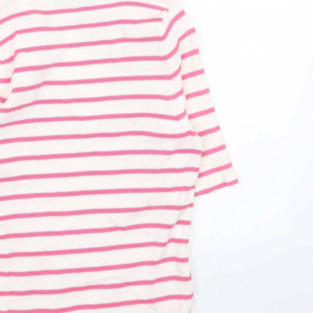 Womens UK Size M Marks and Spencer White Pullover Jumper