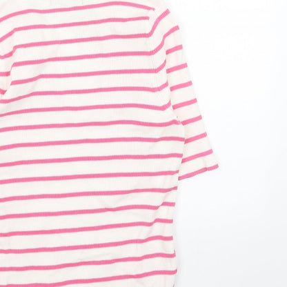 Womens UK Size M Marks and Spencer White Pullover Jumper