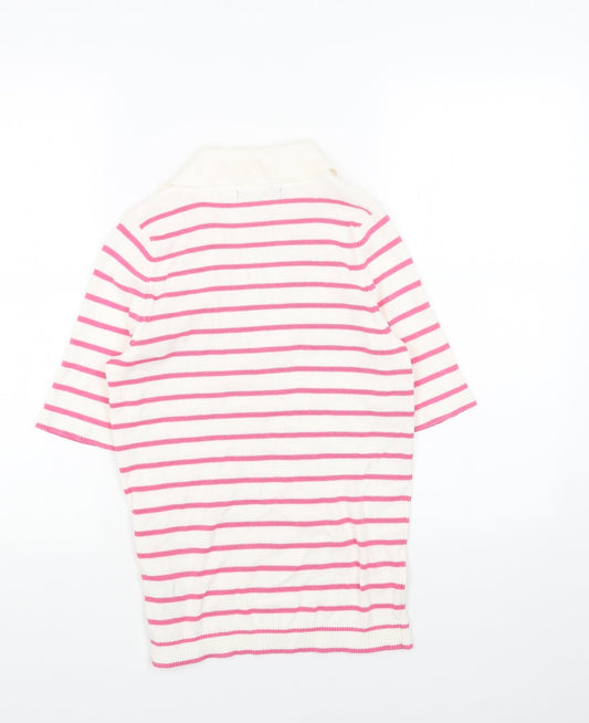Womens UK Size M Marks and Spencer Pink Pullover Jumper