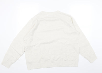 Womens UK Size L Marks and Spencer Grey Pullover Jumper