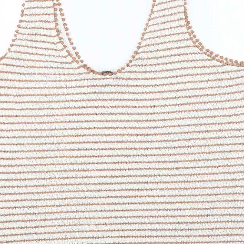 Womens UK Size 18 Marks and Spencer White Basic Tank
