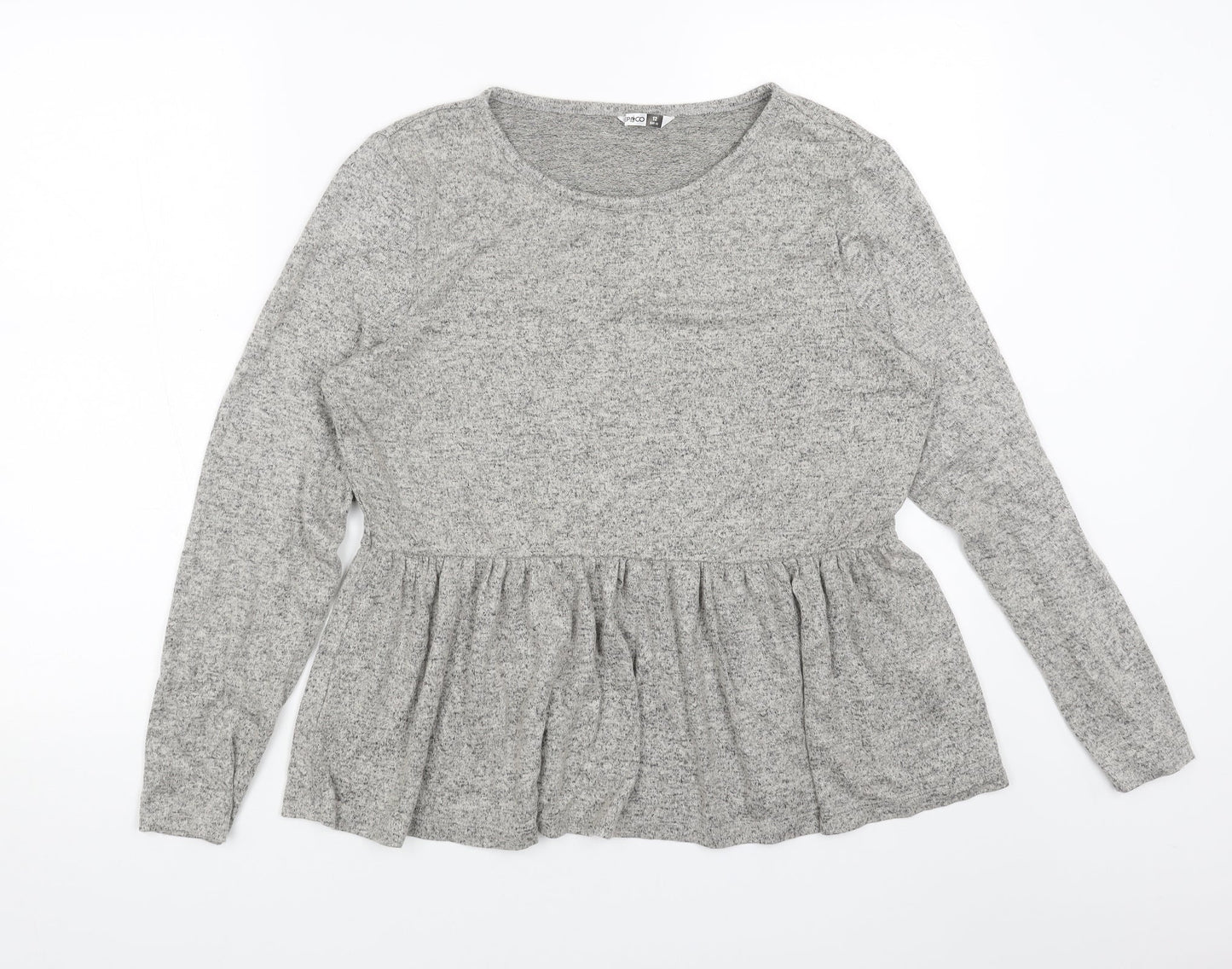 Womens UK Size 12 PEP&CO Grey Pullover Jumper