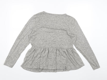 Womens UK Size 12 PEP&CO Grey Pullover Jumper