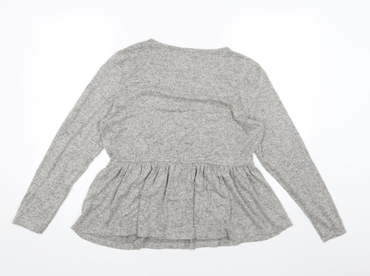 Womens UK Size 12 PEP&CO Grey Pullover Jumper
