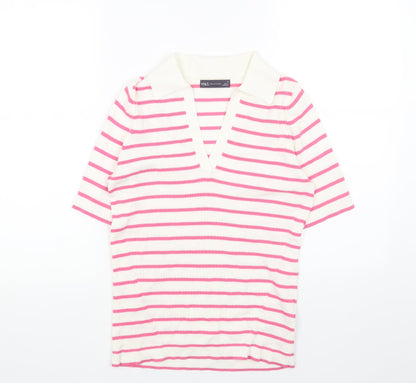Womens UK Size M Marks and Spencer Pink Pullover Jumper