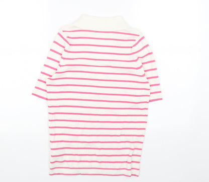 Womens UK Size M Marks and Spencer Pink Pullover Jumper