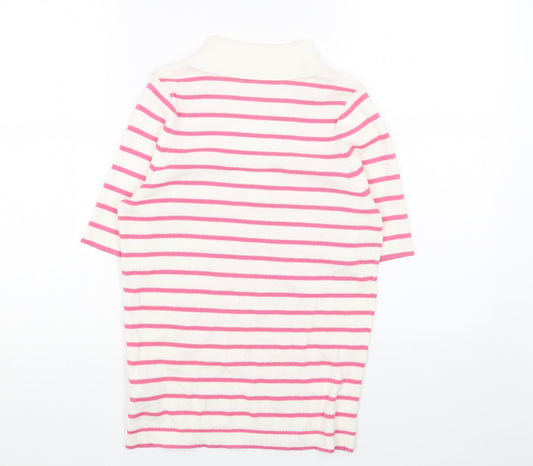 Womens UK Size M Marks and Spencer Pink Pullover Jumper