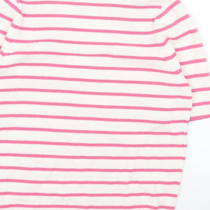Womens UK Size M Marks and Spencer Pink Pullover Jumper