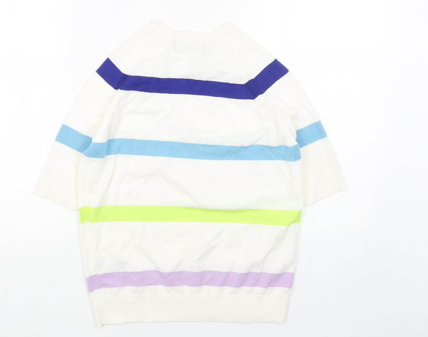 Womens UK Size S Marks and Spencer White Pullover Jumper