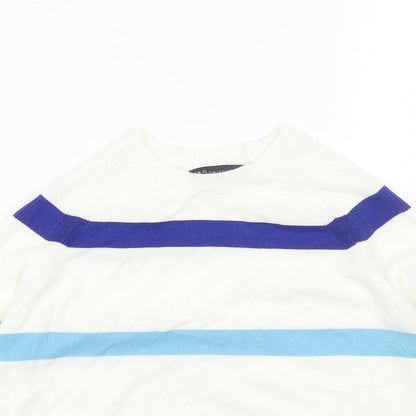 Womens UK Size S Marks and Spencer White Pullover Jumper