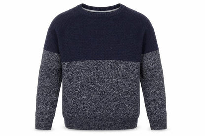 Truly Premium Goods Mens Blue Round Neck Acrylic Pullover Jumper Size L