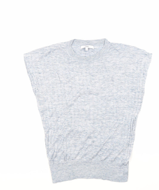 Womens UK Size XS NEXT Blue Basic T-Shirt