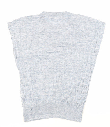 Womens UK Size XS NEXT Blue Basic T-Shirt