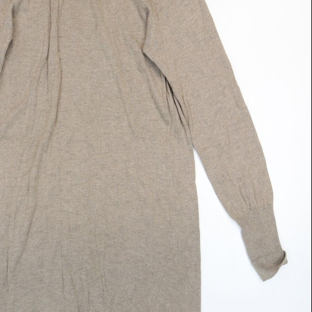 Beacari Cove Womens Grey Cotton Pullover Sweatshirt Size 12 Pullover