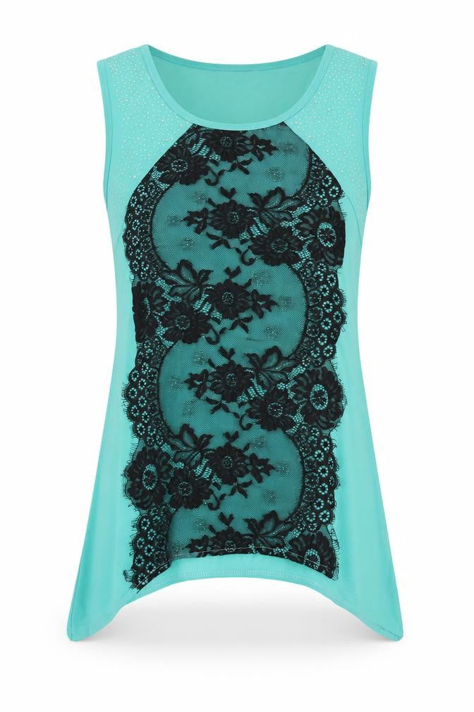 Womens UK Size L Preworn Blue Basic Blouse