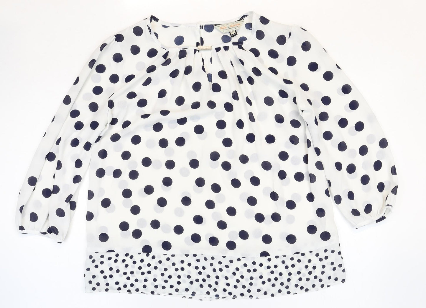 Womens UK Size 10 BIllie & Blossom White Basic Blouse