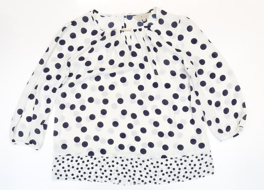 Womens UK Size 10 BIllie & Blossom White Basic Blouse