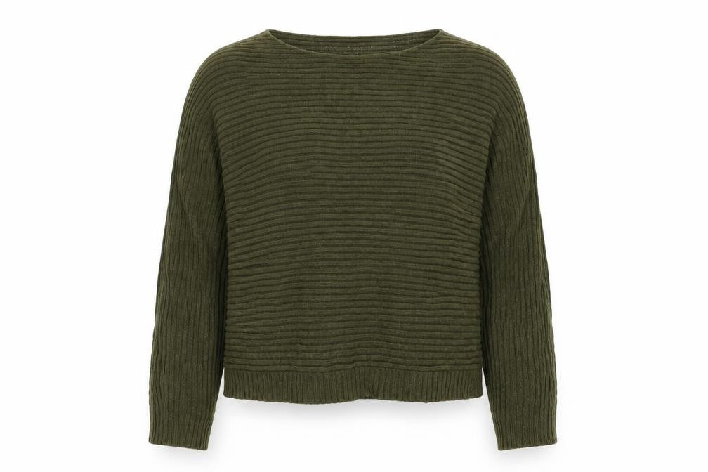 Womens UK Size L New Look Green Pullover Jumper
