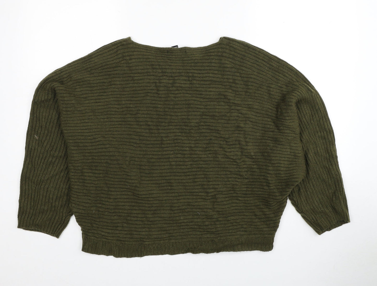 Womens UK Size L New Look Green Pullover Jumper