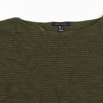 Womens UK Size L New Look Green Pullover Jumper