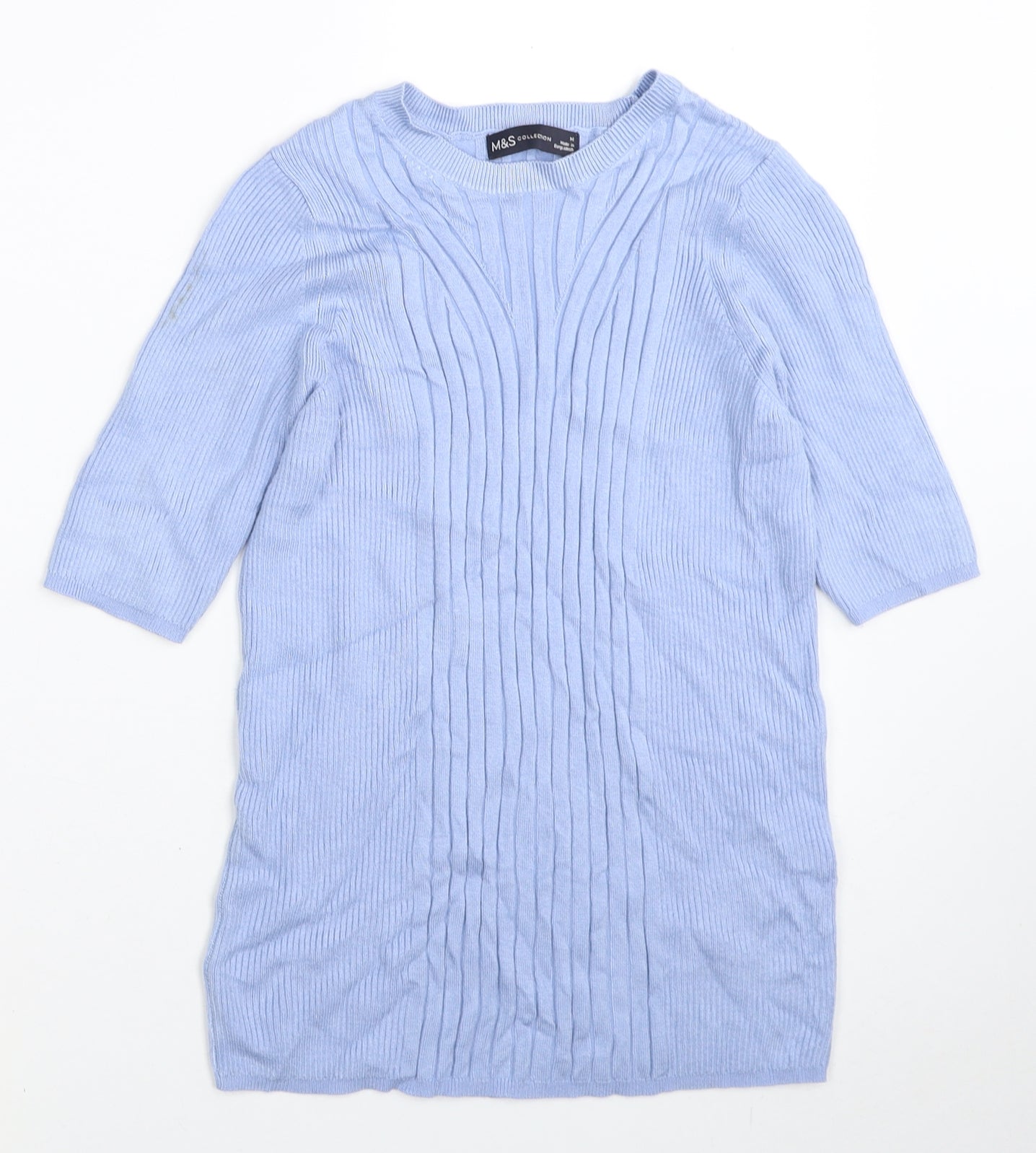 Womens UK Size M Marks and Spencer Blue Pullover Jumper